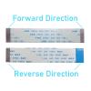 BHUPWZE 5PCS FPC FFC Ribbon Flexible Flat Cable 4/5/6/8/10/12/14/16/18/20/30/40-80Pin Pitch 0.5MM 1.0MM A-Type Wire Length(50MM,Reverse_0.5MM_10P) view 3