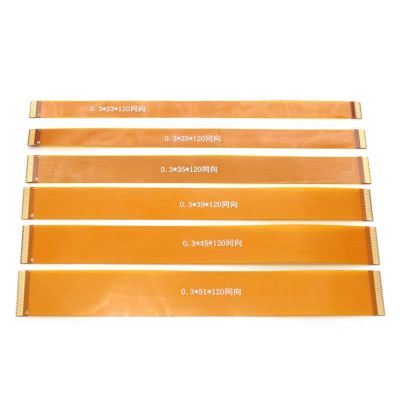 BHUPWZE FPC FFC Cable 0.3MM Pitch Flat Flexible 7/9/11/13/15/17/19/21/23/25/27/31/33/35/39/41/45/49/51/57/61/71 Pin(100MM,B_0.3MM Pitch_21P)