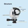 Fotoleey Waterproof Case for Insta360 Go Ultra - 50 Meters Depth,Pressure-Boosted Seal, PC+Tempered Glass, Invisible Base Included view 4