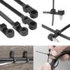 8in Nylon Universal Cable Tie,Multipurpose 2026 Upgraded Heavy Duty Black Zip Ties with Screw Hole 75lbs Mountable head Cable Ties management for Indoor & Outdoor Use (Hole Tie 100Pcs) view 3