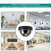 Sunisfa 4pcs Dome Simulation Camera, Lifelike Shape, Flashing Led Light, Suitable for Various Locations, ABS Material, Black and White Options (Black) view 4