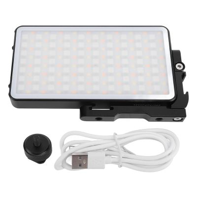 12W Color LED Fill with Cold Shoe Mount, Photography Fill, 2700 to 10000K Stepless Dimming, 360 Rotating Portable Video for Photography, Videography, Live Streaming