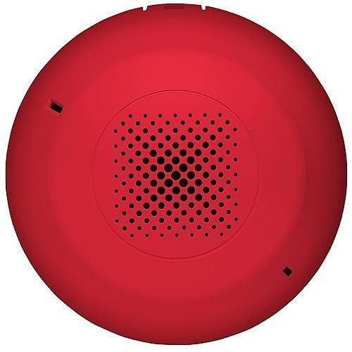 EGCSRN Ceiling Speaker, Red, No Marking, Emergency Alert System, Fire Safety Notification Device