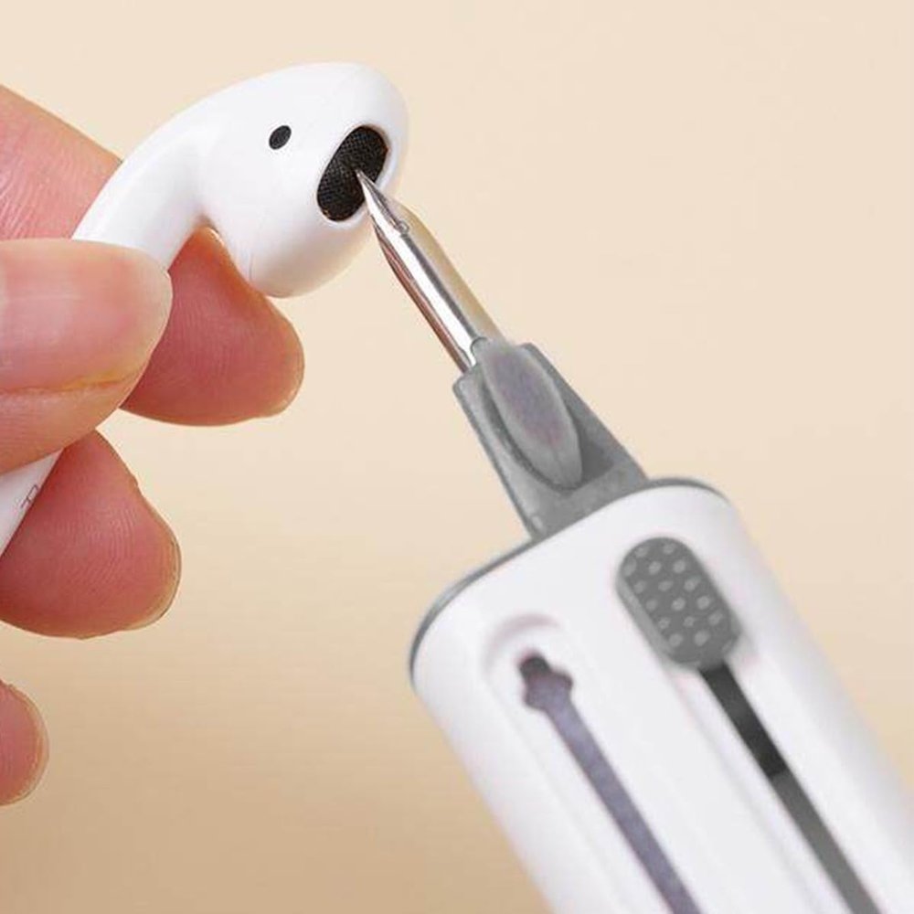 Multi-Function White Cleaning Brush Kit for Earbud; Earpods; Keyboard
