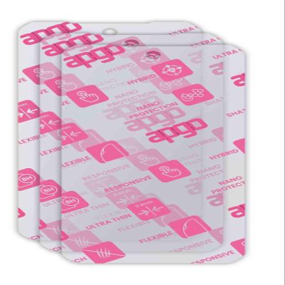 apgo 3x Ultra-Clear Hybrid protective glass compatible with Sigma X-Treme PQ58, flexible nano glass, great replacement for tempered glass, scratch-resistant, full glue