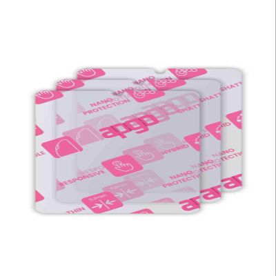 apgo 3x Ultra-Clear Hybrid protective glass compatible with Pax IM30, flexible nano glass, great replacement for tempered glass, scratch-resistant, full glue