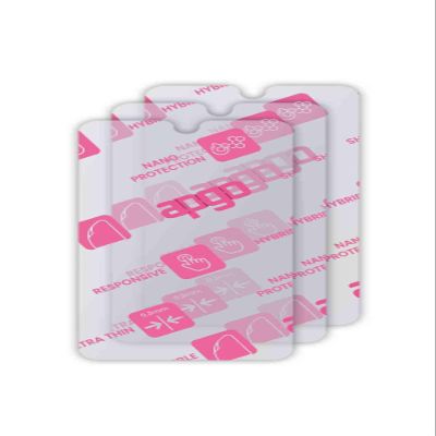 apgo 3x Ultra-Clear Hybrid protective glass compatible with Pax 8900-Full Display, flexible nano glass, great replacement for tempered glass, scratch-resistant, full glue