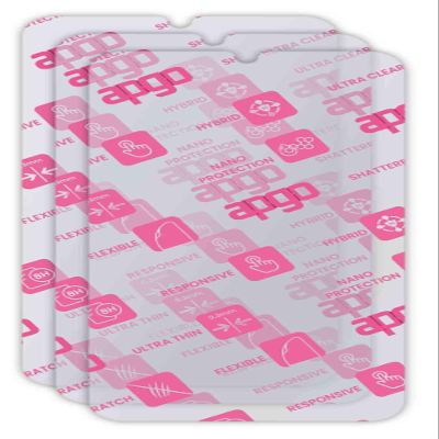 apgo 3x Ultra-Clear Hybrid protective glass compatible with HMD M-KOPA X1, flexible nano glass, great replacement for tempered glass, scratch-resistant, full glue