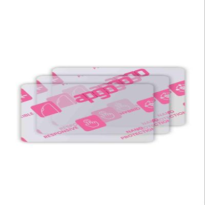 apgo 3x Ultra-Clear Hybrid protective glass compatible with Pax D177, flexible nano glass, great replacement for tempered glass, scratch-resistant, full glue