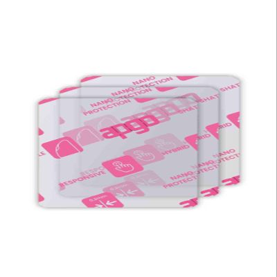 apgo 3x Ultra-Clear Hybrid protective glass compatible with Pax S920, flexible nano glass, great replacement for tempered glass, scratch-resistant, full glue