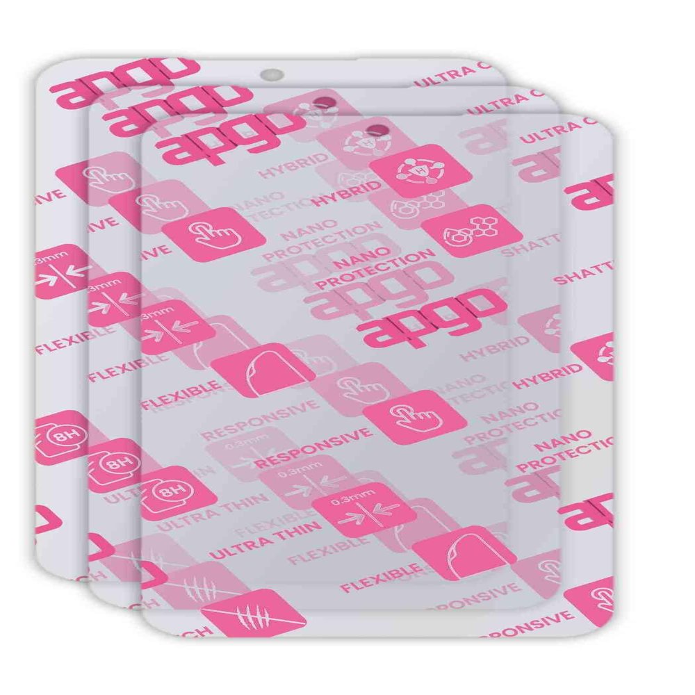 apgo 3x Ultra-Clear Hybrid protective glass compatible with Sigma X-Treme PQ56, flexible nano glass, great replacement for tempered glass, scratch-resistant, full glue