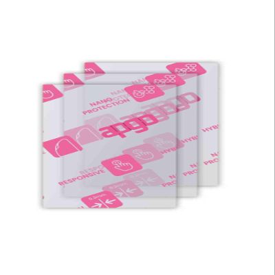 apgo 3x Ultra-Clear Hybrid protective glass compatible with Ayaneo Pocket S, flexible nano glass, great replacement for tempered glass, scratch-resistant, full glue