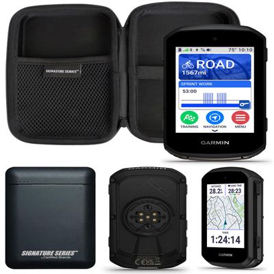 Garmin Edge 850, Compact GPS Cycling Computer, Vivid Color Touchscreen Display, Bike-Specific Mapping, Advanced Training and Performance Insights | Signature Series Power Bundle