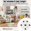 Oiyekntd 21.5 inch FHD Smart Portable TV with Android 13, Movable Touchscreen Full Swivel Rotation, Remote Control, Rolling Standing TV Built-in 7800mAh 4G+64G view 4