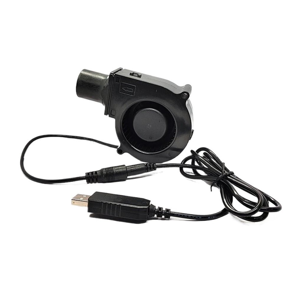 1pcs 7530 7cm 5V USB Portable BBQ Fan for Air Blower with Speed Adjustment(Speed Control Cable)