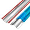 Cable Protector Cord Cover Floor Cord Hider, Stainless Steel, Thickened & Anti-Trampling, 100cm with Perforated Edges for Home, Office(1x4.6x100cm/0.39x1.8x39in) view 1