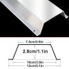 Cable Protector Cord Cover Floor Metal Cable Management for Home/Office, Anti-Slip Fire Retardant Stainless Steel, Scratch-Resistant with PE Film(2.8x10cm/1.1x3.9in) view 2