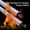Cable Protector Cord Cover Floor Metal Cable Management for Home/Office, Anti-Slip Fire Retardant Stainless Steel, Scratch-Resistant with PE Film(2.8x10cm/1.1x3.9in) view 4