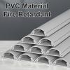 393in Cable Protector Cord Cover Floor, PVC Cord Hider with Self Adhesive Flame Retardant, Easy Install Hide Wires for Home Office Desk(2.2x10x1000cm/0.86x3.9x393in) view 4