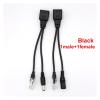 1 Pair POE Cable Passive Ethernet Power Adapter Cable Splitter Power Module 12v(Black Pair) view 2