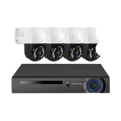 2K 4MP 6MP POE Surveillance 8CH 16CH Camera System Dual Lens 8CH POE Video H.265(None,8CH and 4PCS 4MP)