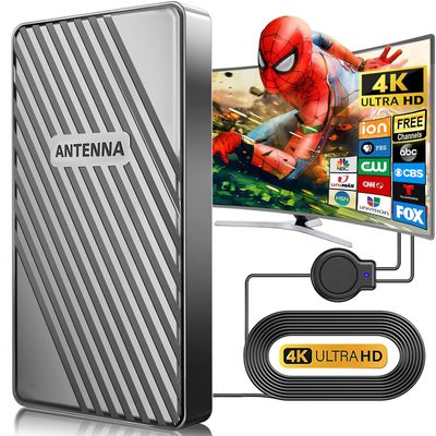 2026 Strongest TV Antenna for Smart TV,4000+ Miles Long Range Digital Antenna 360 Reception Outdoor/Indoor, Best Amplified HDTV Antenna for Local Channels Supports 8K 4K, 35 ft Coaxial Cable
