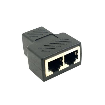 One to Two Adapter, Suitable for Ethernet Cable Splitter RJ45(1 PCS)