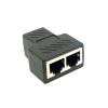 One to Two Adapter, Suitable for Ethernet Cable Splitter RJ45(1 PCS) view 1
