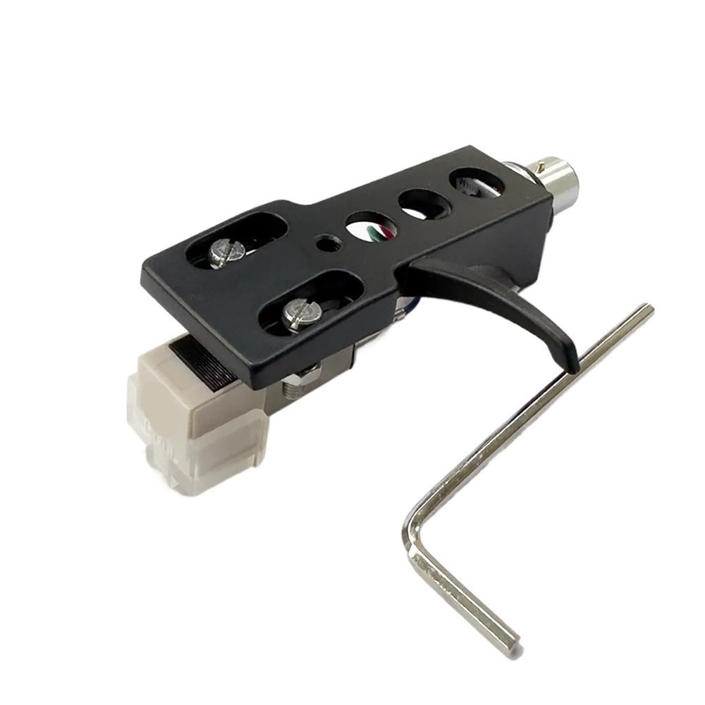 Black Headshell, for AT-3600L Cartridge and Stylus, Needle for Tech-nics SL D1, SL D1K, SL D2, SL D202 SL D205, SL D2K, SL D3