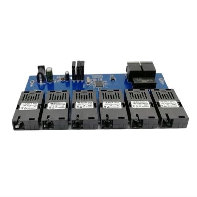 10/100M 2RJ45 6-Port 155M SC Fiber Optic Fast Ethernet Switch Converter 6-Port sc 20KM Ethernet Fiber Optic transceiver(3A3B Fiber no Power)