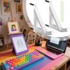 Keyboard Holder Wall Mount - Adjustable Laptop Shelf, Space-Saving Wall Organizer, Durable Electronics Bracket for Tablets | Modern Storage Solution for Books, Routers, Paintings, Pictures, Home view 2