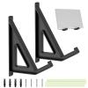 Keyboard Holder Wall Mount - Tablet Organizer, Adjustable Wall Shelf for Computer and Laptops, Heavy-Duty Storage Bracket | Space-Saving Holder for Books, Routers, Paintings, Pictures, Home Office Roo view 1