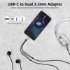 Jadebones 2 Pack USB C to Dual 3.5mm Female Headphone Splitter, Type C to Dual 3.5mm Audio Jack Adapter Compatible with iPhone 17/16/15 Series, iPad Pro, Galaxy S24/23, Pixel 7/6 view 3