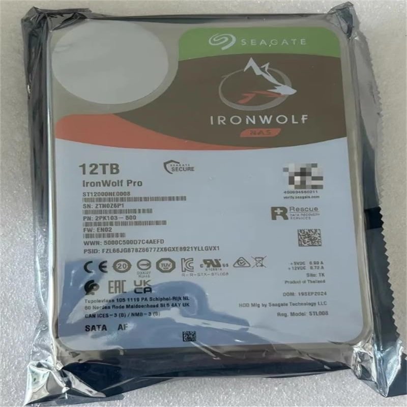 12TB 7200RPM SATA 6Gb/s 3.5" NAS HDD ST12000NE0008