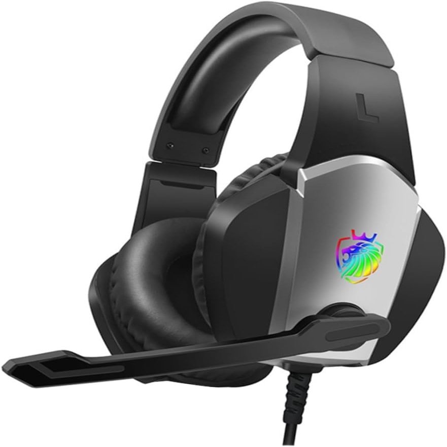 1Pc Headphones headsets Headset for Computer Professional Microphone Stereo Gaming Headset Noise Cancelling Earphone LED Light Gaming Headset Glowing Headset
