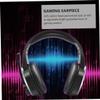 1Pc Headphones headsets Headset for Computer Professional Microphone Stereo Gaming Headset Noise Cancelling Earphone LED Light Gaming Headset Glowing Headset view 4