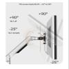 GVMUKNYE DL-7013 17-38 Inch Mechanical Spring Aluminum Steel LCD Monitor Mount TV Wall Mount Bracket Long Arm 2-10 kg 3-11 kg 100x100 200x200(With adaptor 1) view 3