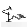GVMUKNYE OL-3L PRO Aluminum Alloy Height Adjustable Desktop 17-32 Inch Monitor Stand Gas Spring Arm + 12-17 Inch Laptop Stand Full Motion(OL-3L-PRO-B) view 1
