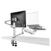 GVMUKNYE OL-3L PRO Aluminum Alloy Height Adjustable Desktop 17-32 Inch Monitor Stand Gas Spring Arm + 12-17 Inch Laptop Stand Full Motion(OL-3L-PRO-B) view 4