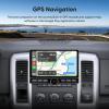 10 inch Touchscreen Car Stereo Radio for Dodge Ram 1500 2500 3500 2013-2018(Manual & Auto AC) Replacement Dash Kit w/Wired Wireless CarPlay Android Auto GPS Navigation (09-12 4 Core 2+64) view 3