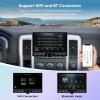 10 inch Touchscreen Car Stereo Radio for Dodge Ram 1500 2500 3500 2013-2018(Manual & Auto AC) Replacement Dash Kit w/Wired Wireless CarPlay Android Auto GPS Navigation (09-12 4 Core 2+64) view 4