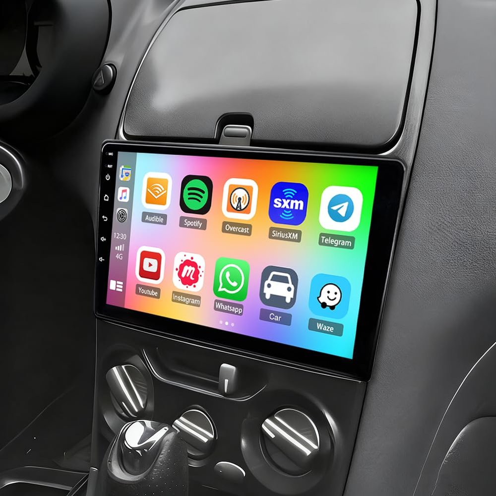 10.1" Double Din Car Stereo Radio for Toyota Celica 2000-2005,with CarPlay & Android Auto,HD Touchscreen Double Din Radio with Bluetooth,GPS Navigation,Car Audio Receivers,Backup Camera,Mirror Link,FM