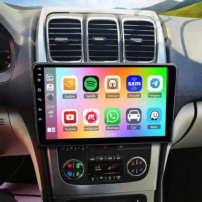 10.1" Double Din Car Stereo Radio for GMC Acadia 2007-2012,with CarPlay & Android Auto,HD Touchscreen Double Din Radio with Bluetooth,GPS Navigation,Car Audio Receivers,Backup Camera,Mirror Link,FM