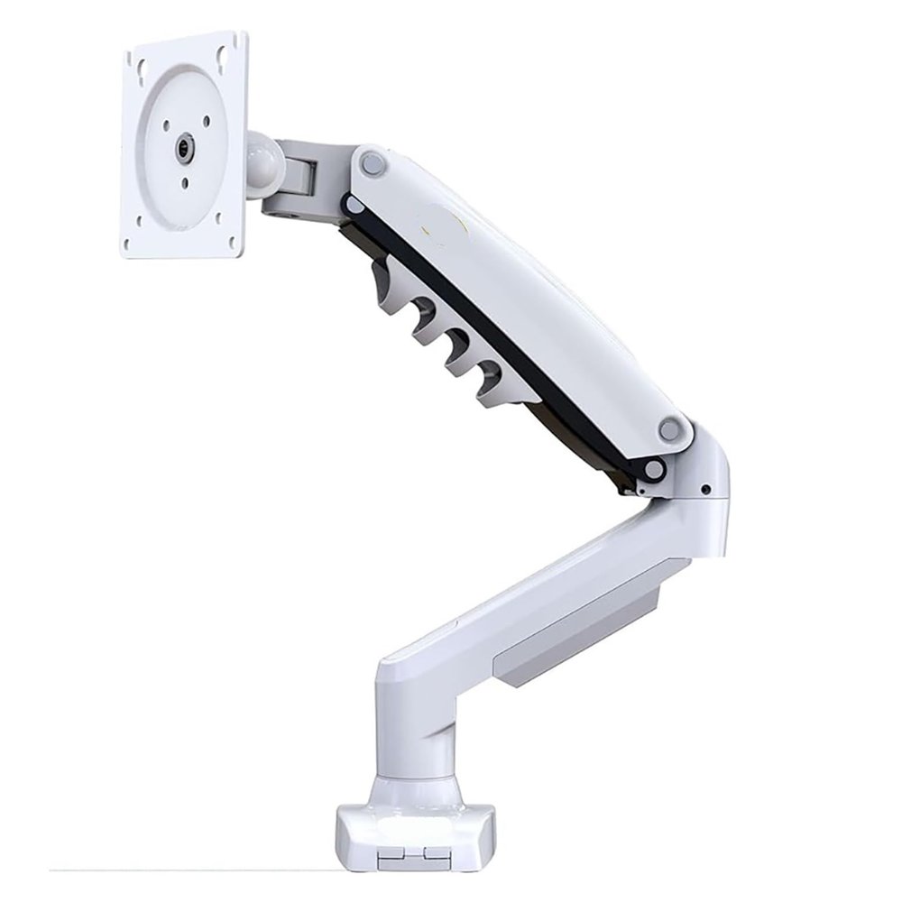GVMUKNYE F80 gas spring 17-30 inch desktop LED LCD monitor stand arm load 2~9 kg(White No USB)