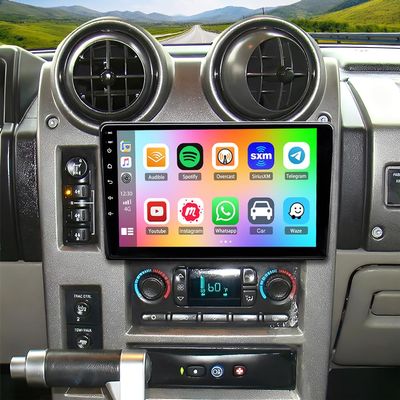 10.1" Double Din Car Stereo Radio for Hummer H2 2003-2006,with CarPlay & Android Auto,HD Touchscreen Double Din Radio with Bluetooth,GPS Navigation,Car Audio Receivers,Backup Camera,Mirror Link,FM