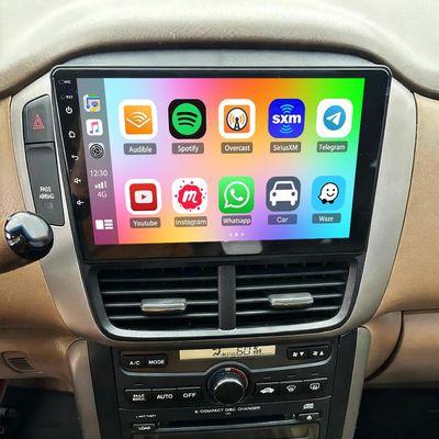 10.1" Double Din Car Stereo Radio for Honda Pilot 2003-2006,with CarPlay & Android Auto,HD Touchscreen Double Din Radio with Bluetooth,GPS Navigation,Car Audio Receivers,Backup Camera,Mirror Link,FM