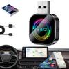 AXMVP Wireless Carplay Adapter, 2026 Upgrade 3 in 1 Bluetooth 5.0 Wireless Screen Mirroring for iPhone & Android, Plug & Play Car Adapter for Auto Carplay Conversion, Stable WiFi 2.4/5GHz