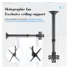 3d Holographic Fan Screen Special Accessories Aluminum Alloy Convenient Multifunctional Display Ceiling Bracket Wall Mount Brackt High Brightness(60-120cm) view 3