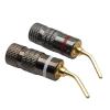 Gold Plated Banana Plugs Audio Jack Speaker Wire Cable Screw Connector 24K Gold Plated 4mm Audio Connector(12 Pieces) view 1
