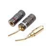 Gold Plated Banana Plugs Audio Jack Speaker Wire Cable Screw Connector 24K Gold Plated 4mm Audio Connector(12 Pieces) view 4